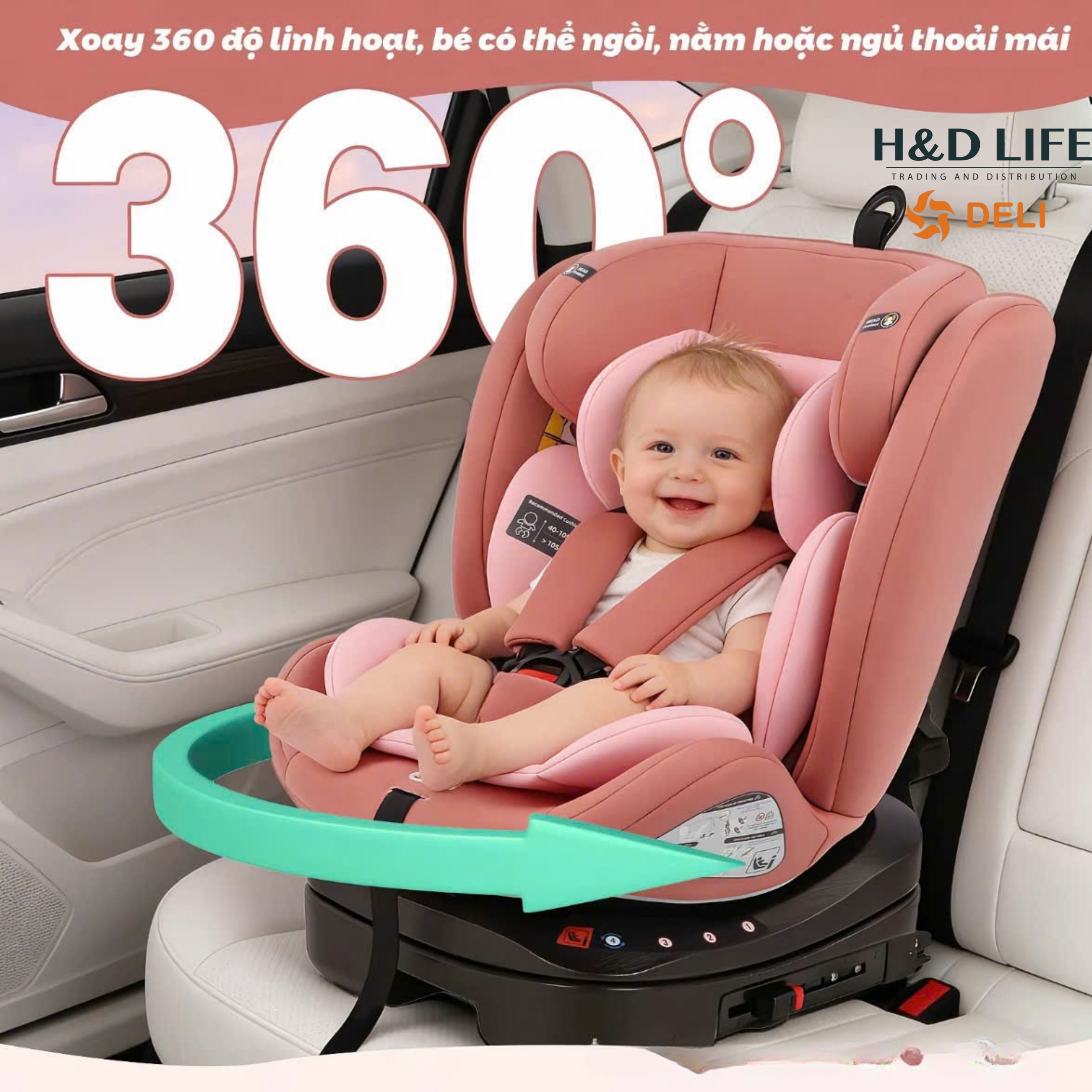 Xoay 360 độ linh hoạt, hỗ trợ thao tác dễ dàng