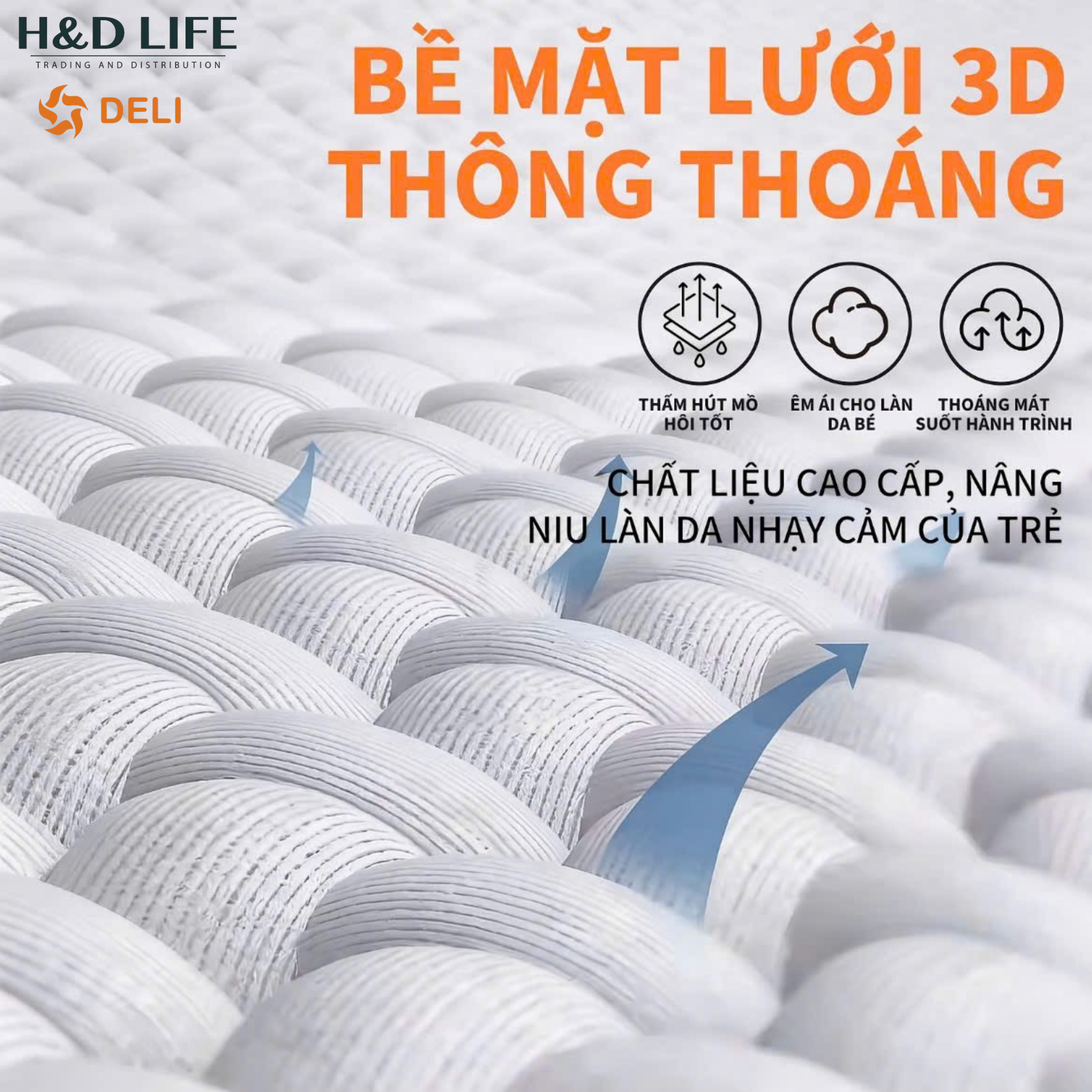Bề mặt lười 3D thông thoáng