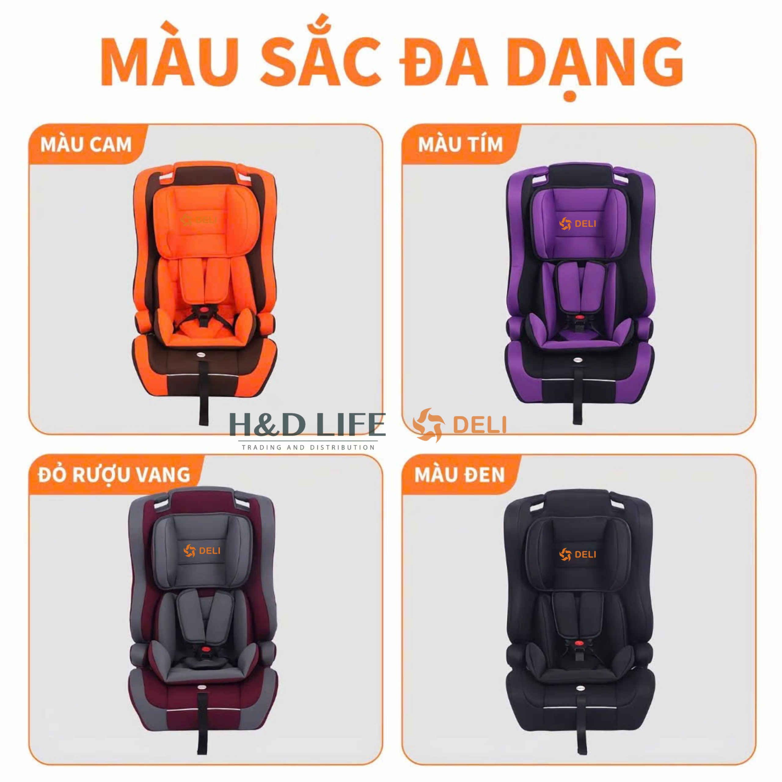 Tổng Quan Về Ghế Trẻ Em Ô Tô HD02