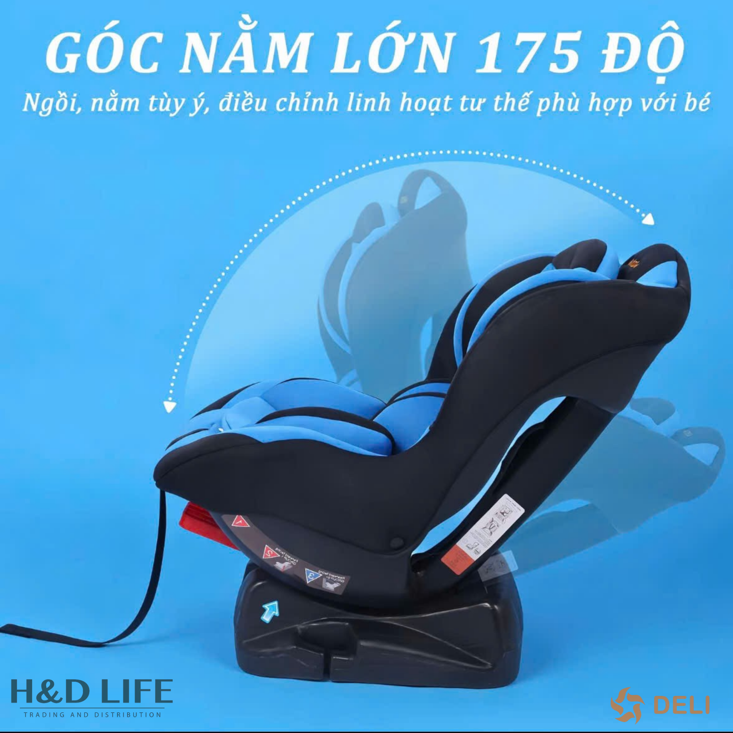 Góc nằm lớn lên đến 175 độ